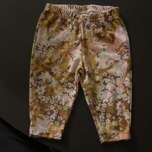 Carter's Floral Print Leggings - Pink, Yellow, Brown